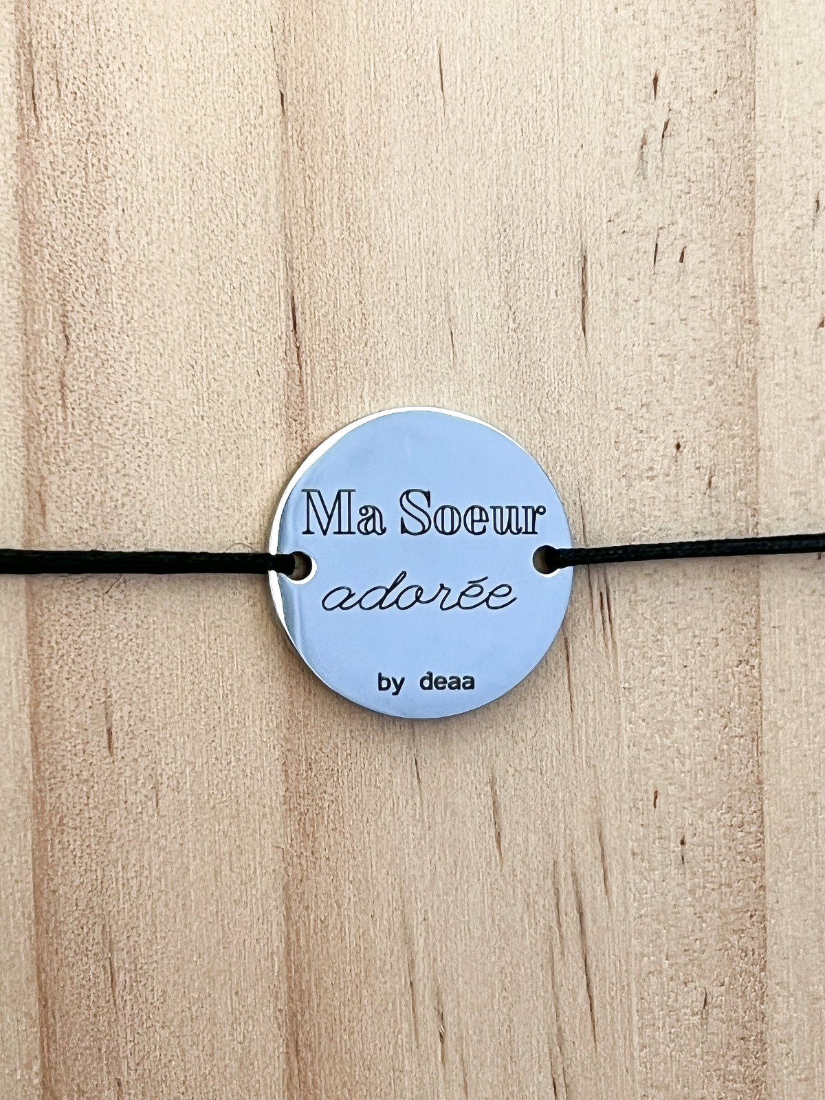 Ma Sœur Adorée – Bracelet Médaillon