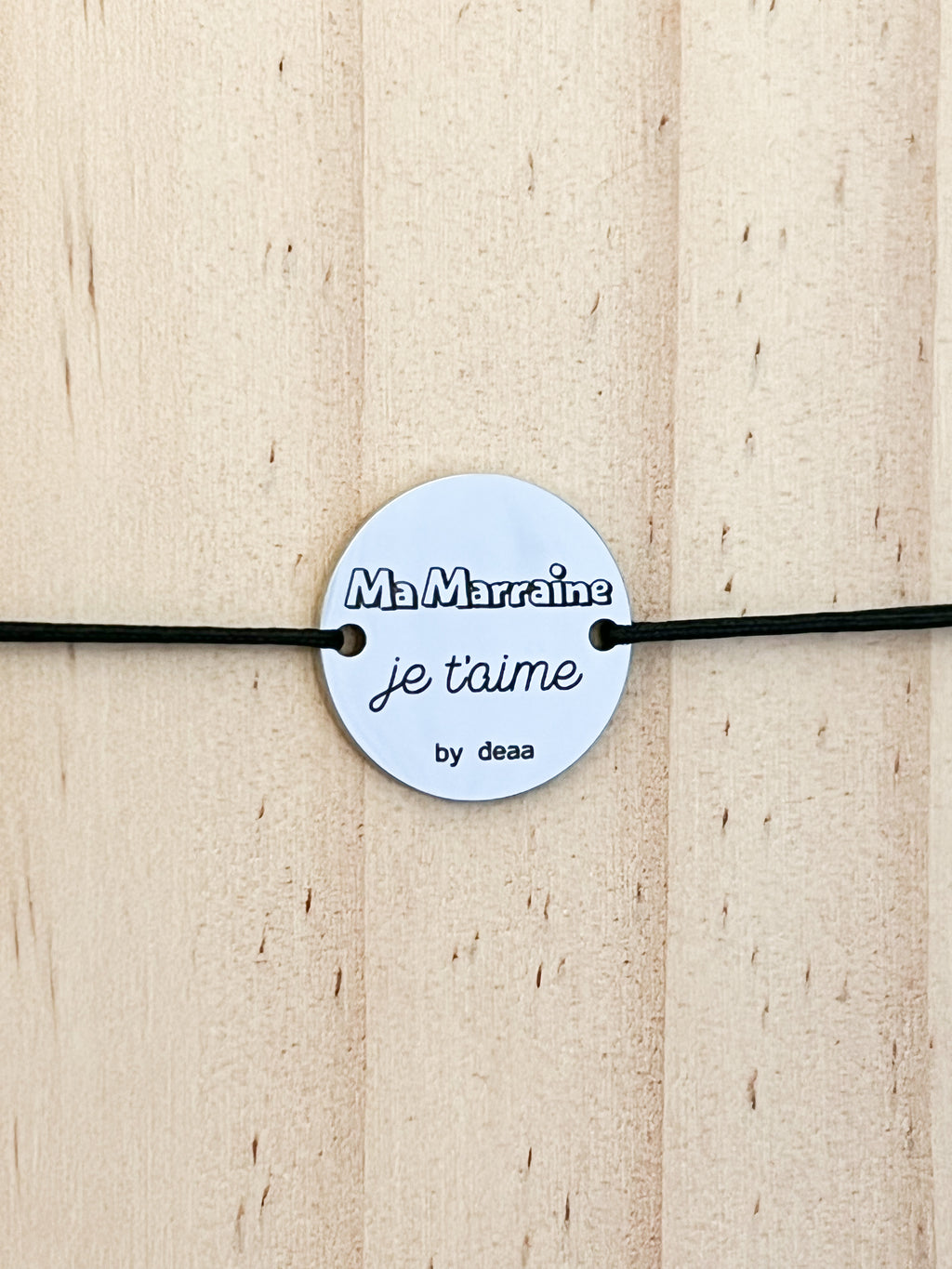 Ma Marraine je t'aime – Bracelet Médaillon