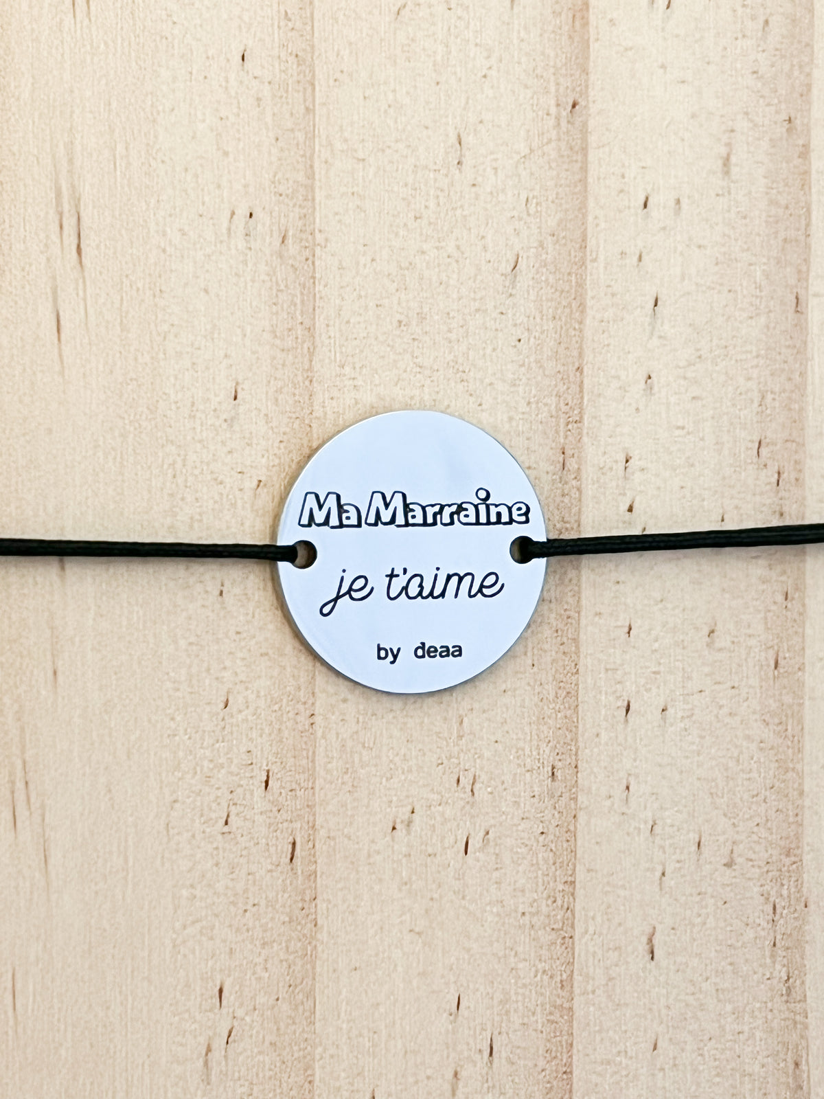 Ma Marraine je t'aime – Bracelet Médaillon