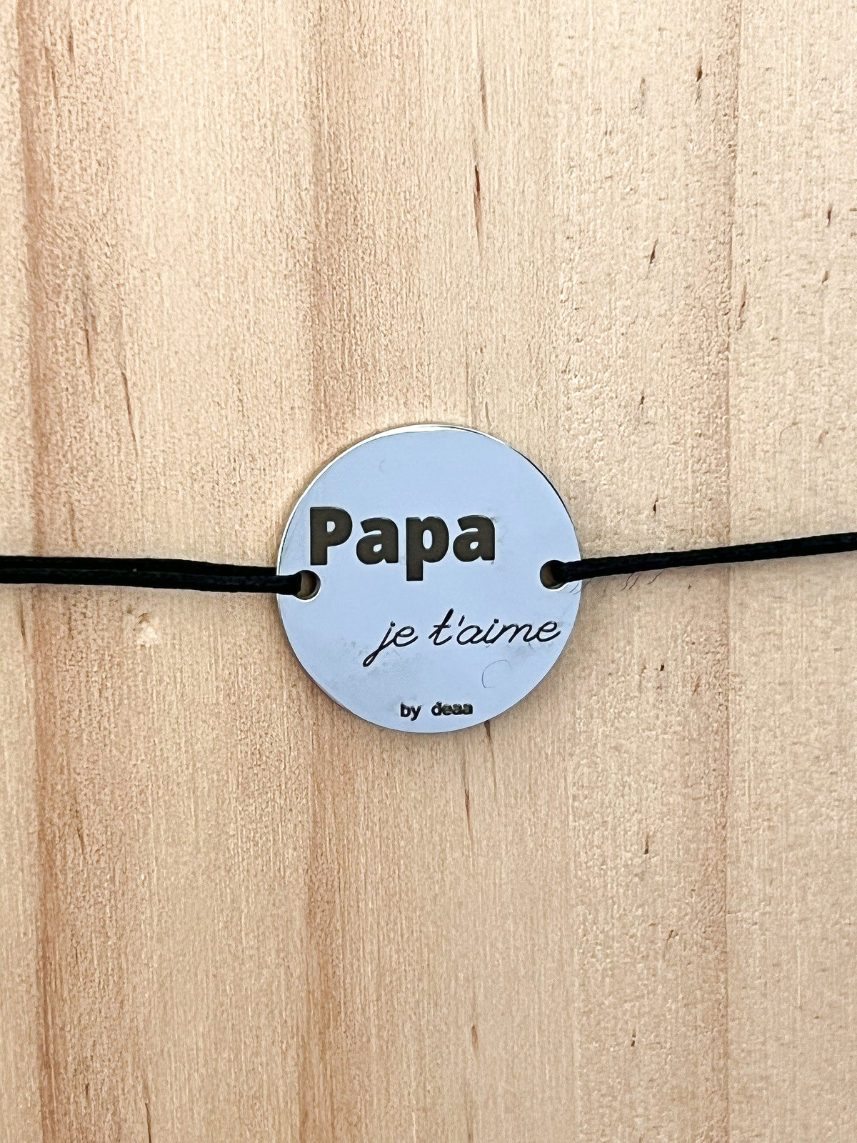Papa je t'aime – Bracelet Médaillon