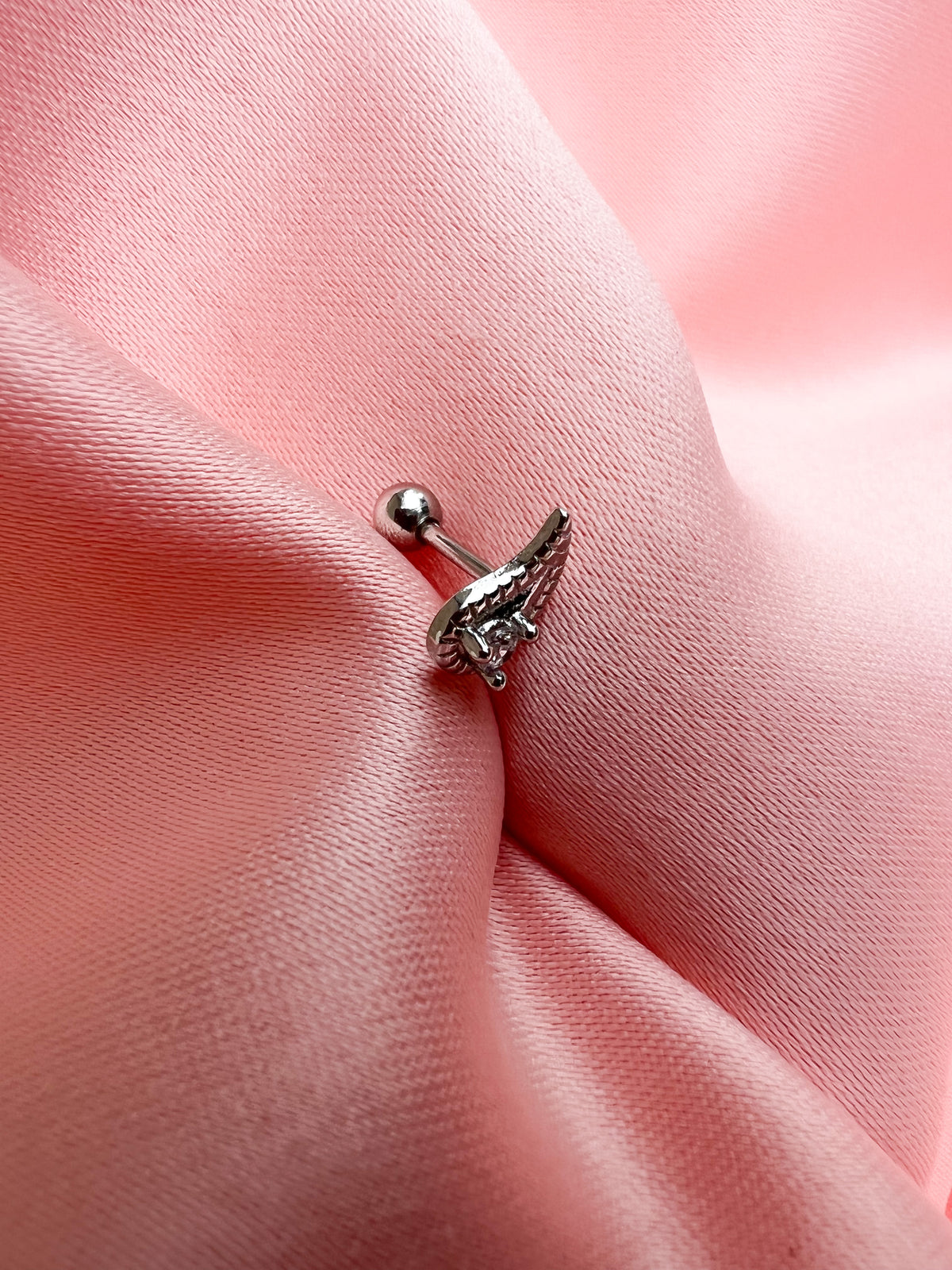 Piercing Larme Sculptée – Argent 925