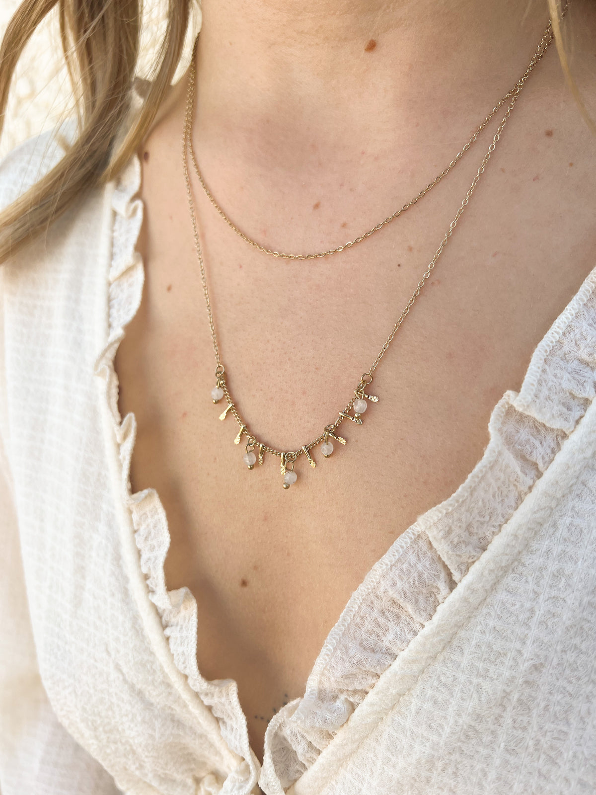 Palea – Collier Breloques Nacrées
