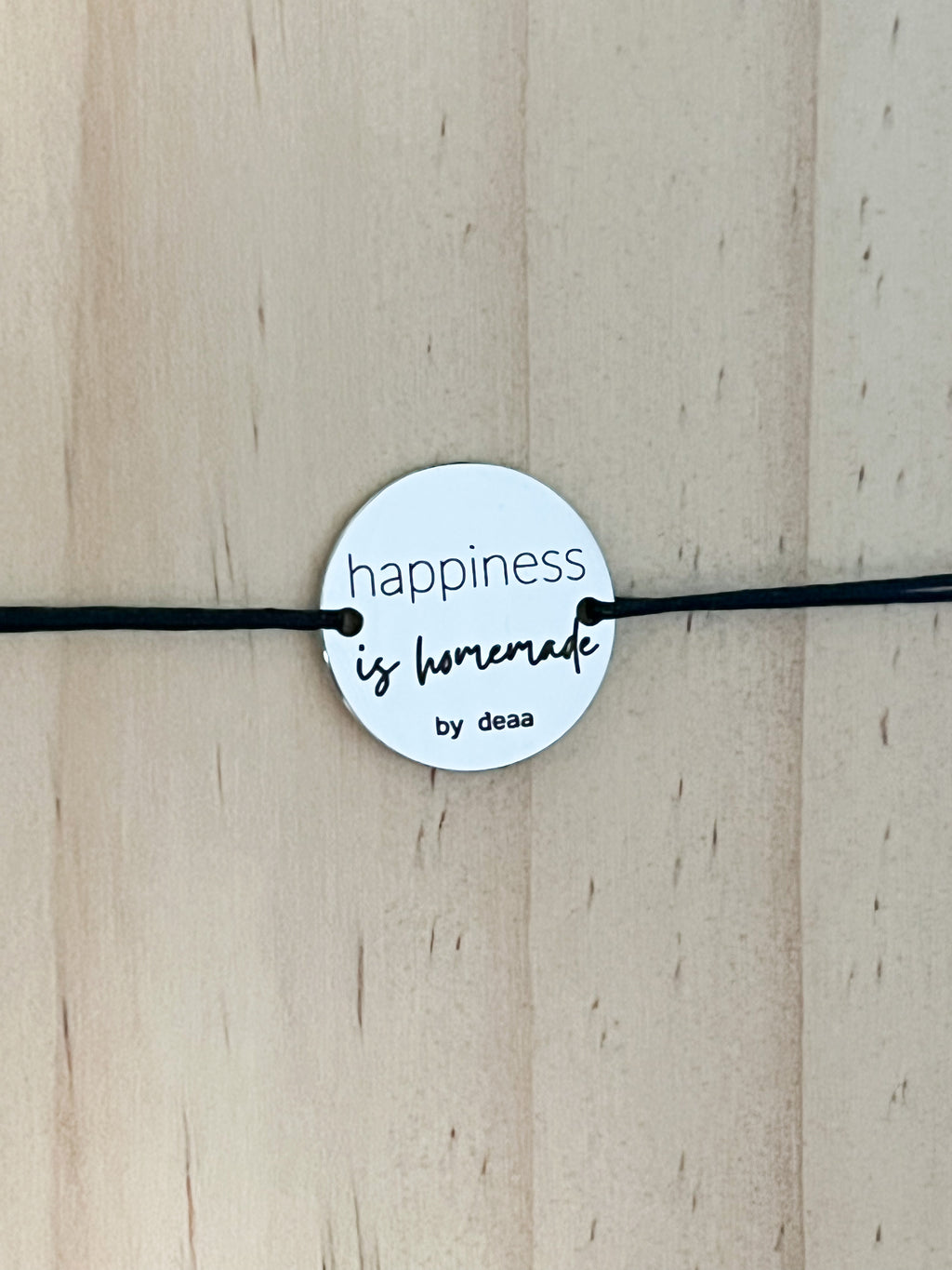 Happiness is Homemade – Bracelet Médaillon