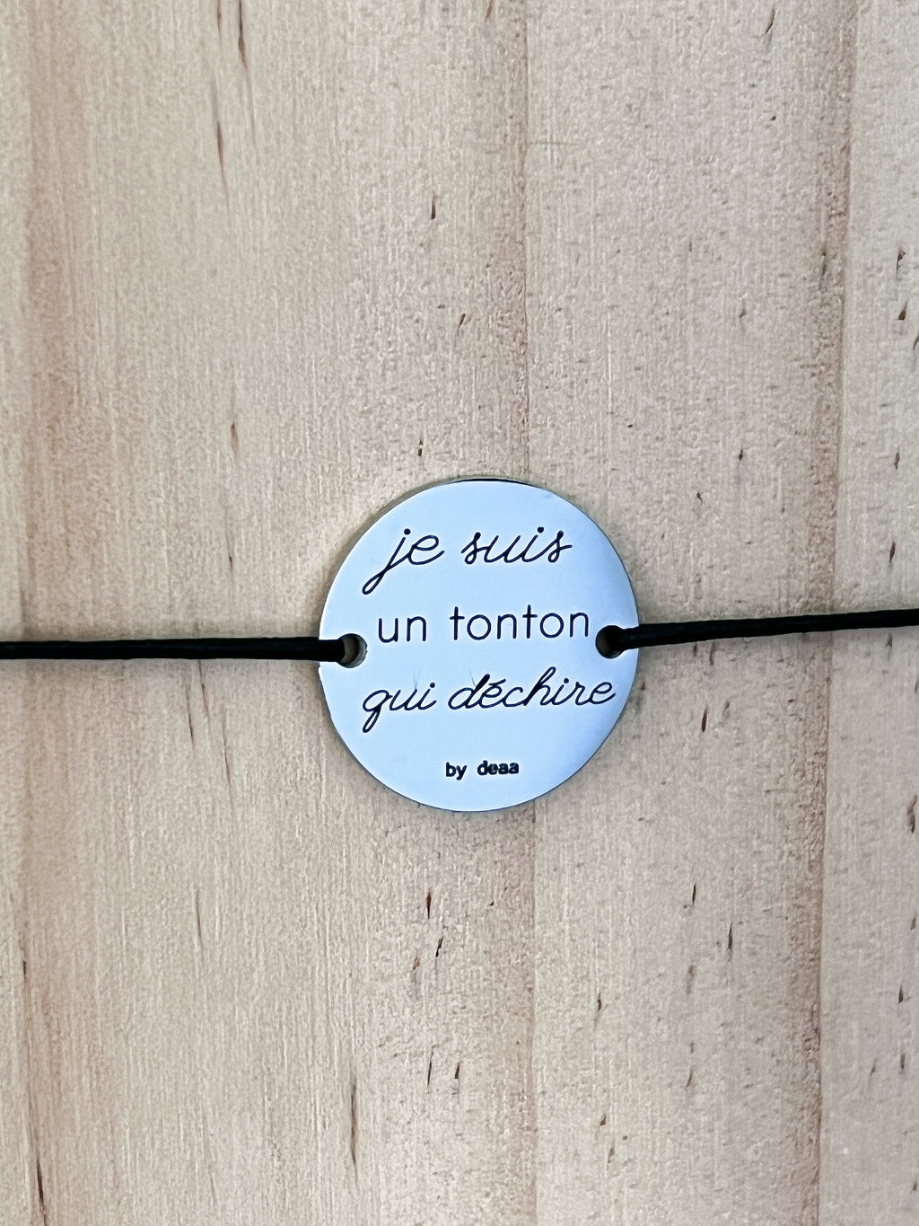 Je suis un Tonton qui Déchire – Bracelet Médaillon