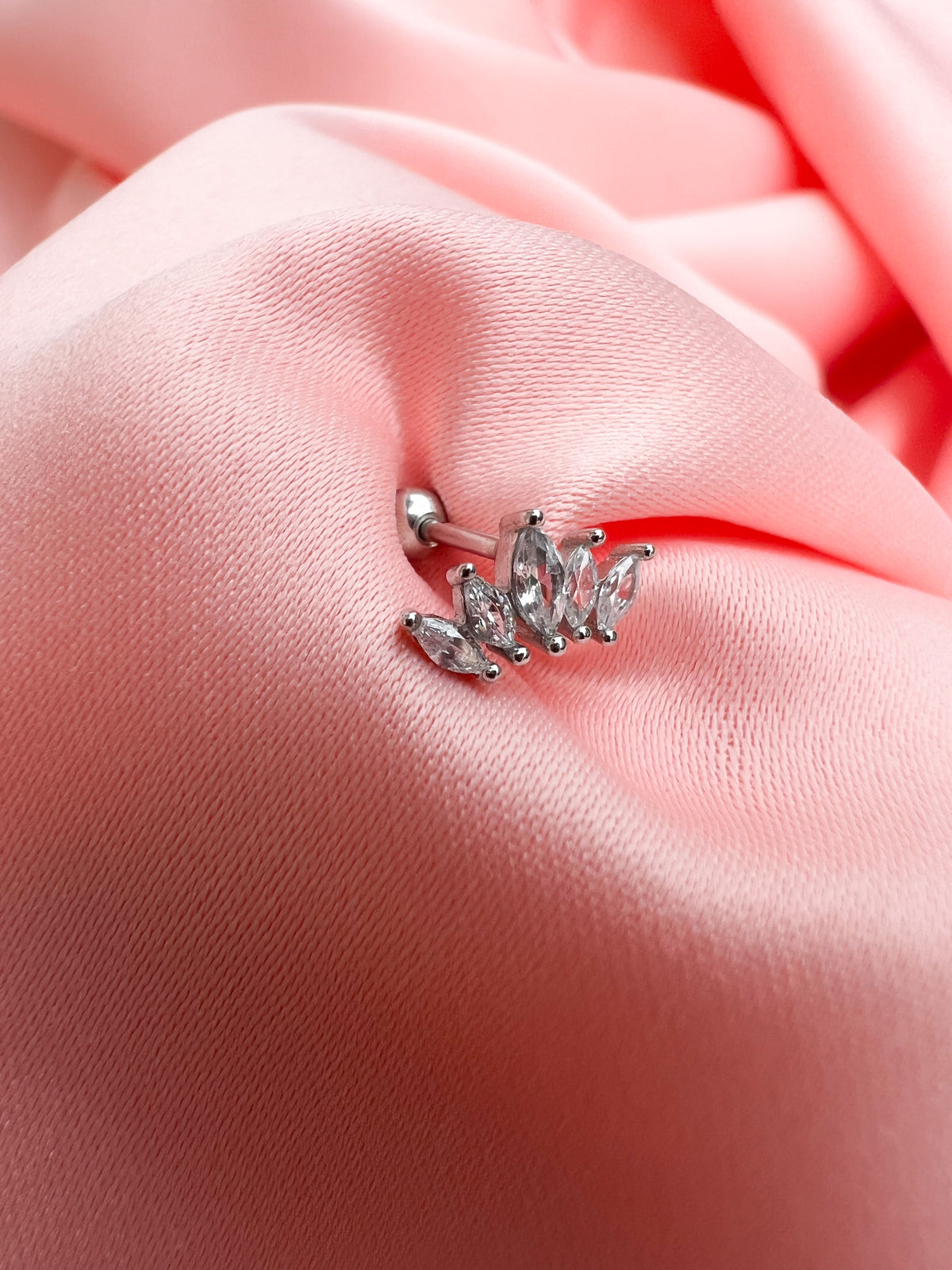Piercing Couronne 5 Épis – Argent 925