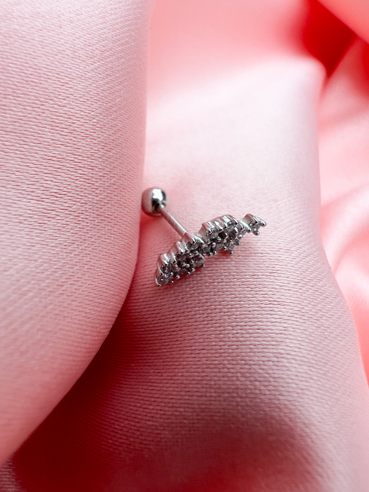 Piercing 13 Strass – Argent 925
