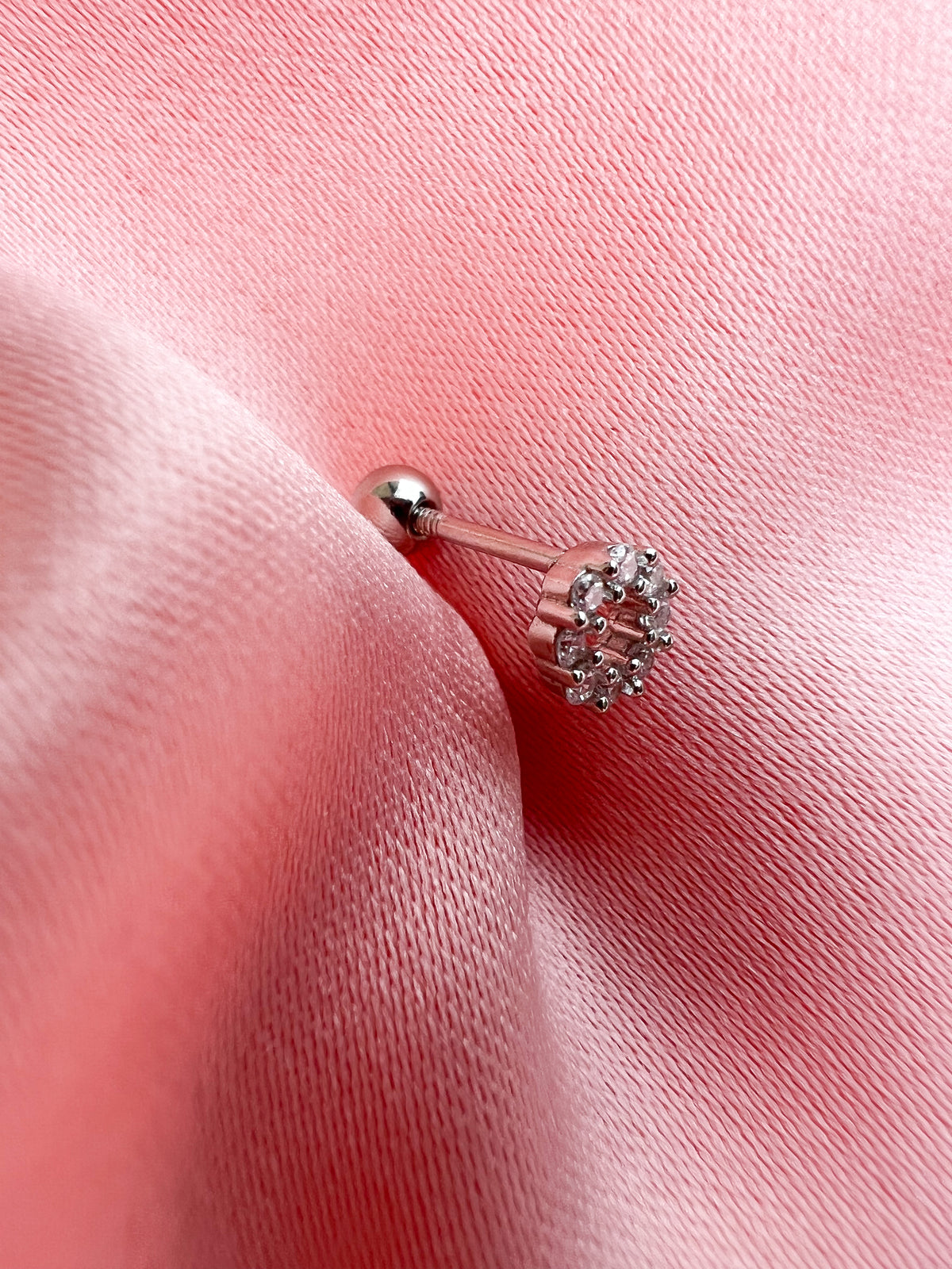 Piercing Cercle en Strass – Argent 925