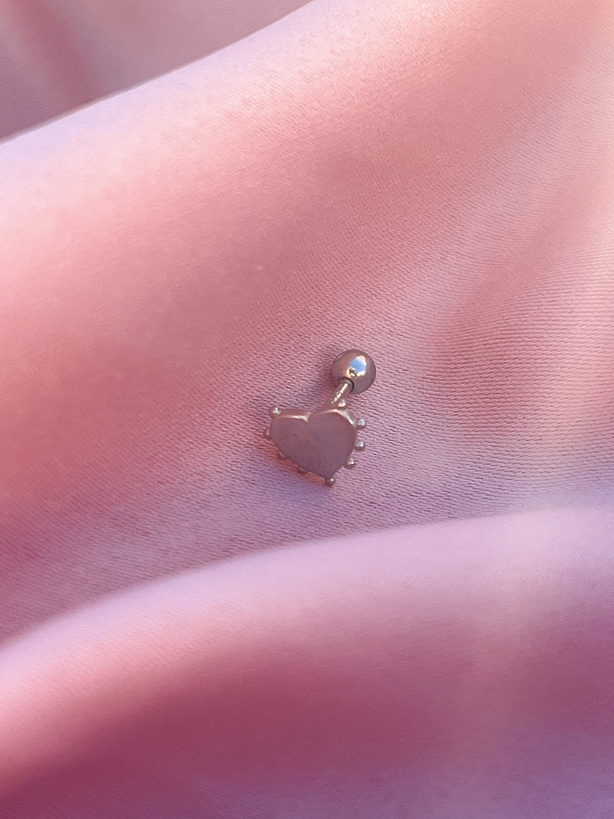 Piercing Cœur et Points – Argent 925