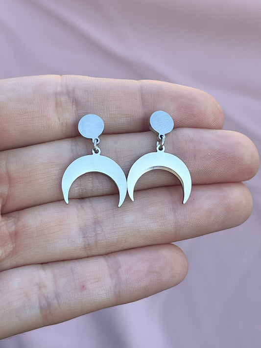 Boucles d’oreilles lune