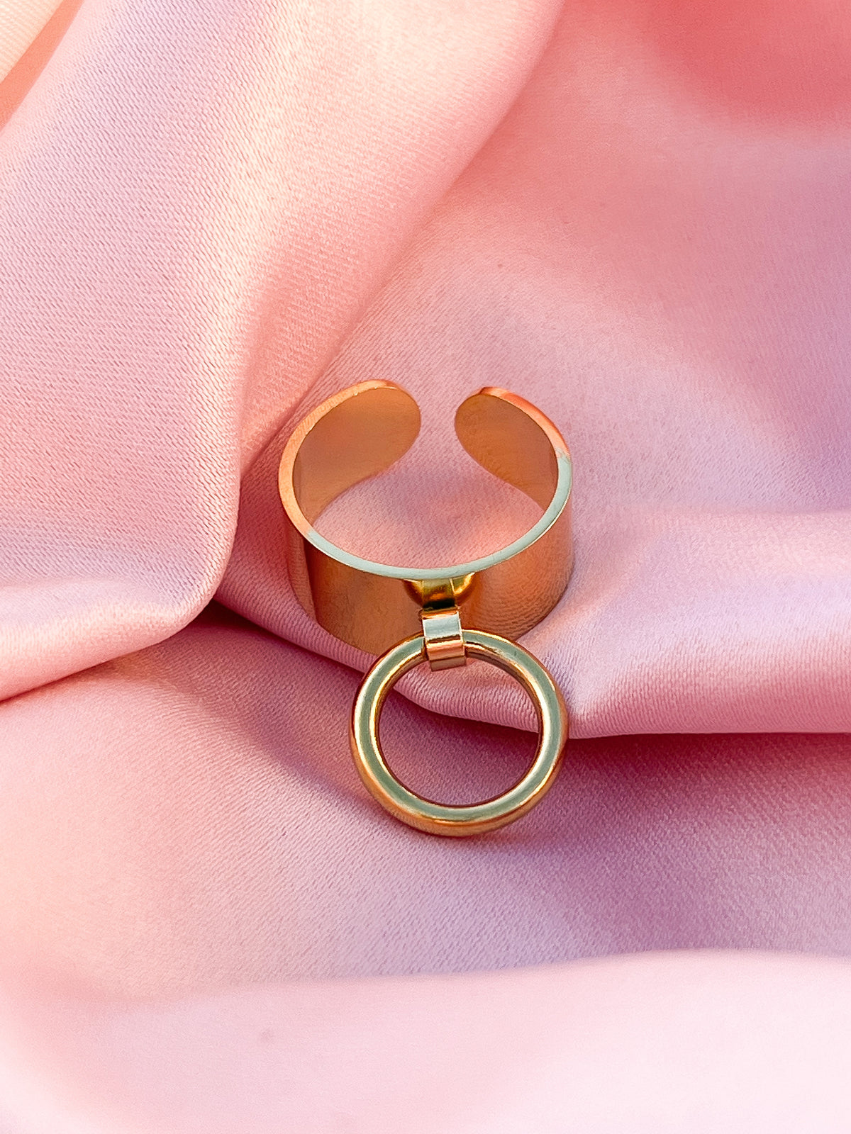 Okité – Bague Anneau Pendant Acier Inoxydable