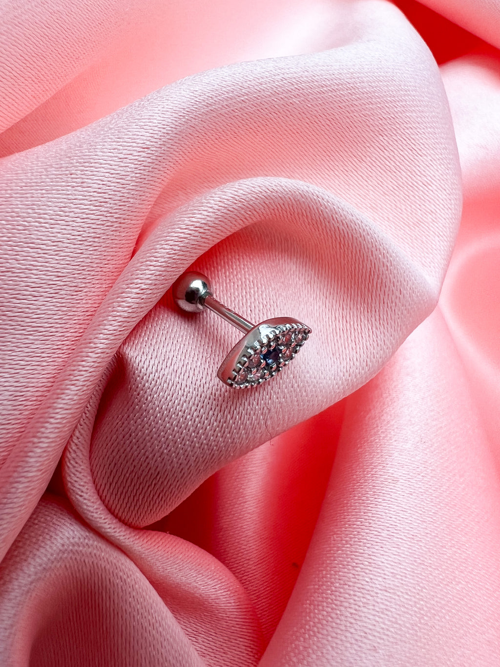 Piercing Œil à Strass – Argent 925