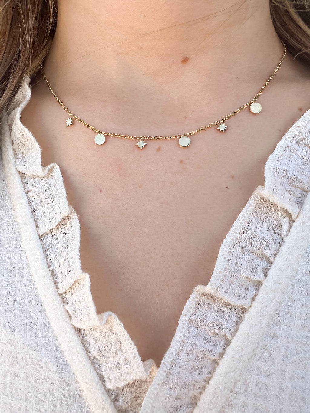 Cassia – Collier Nacre et Étoiles