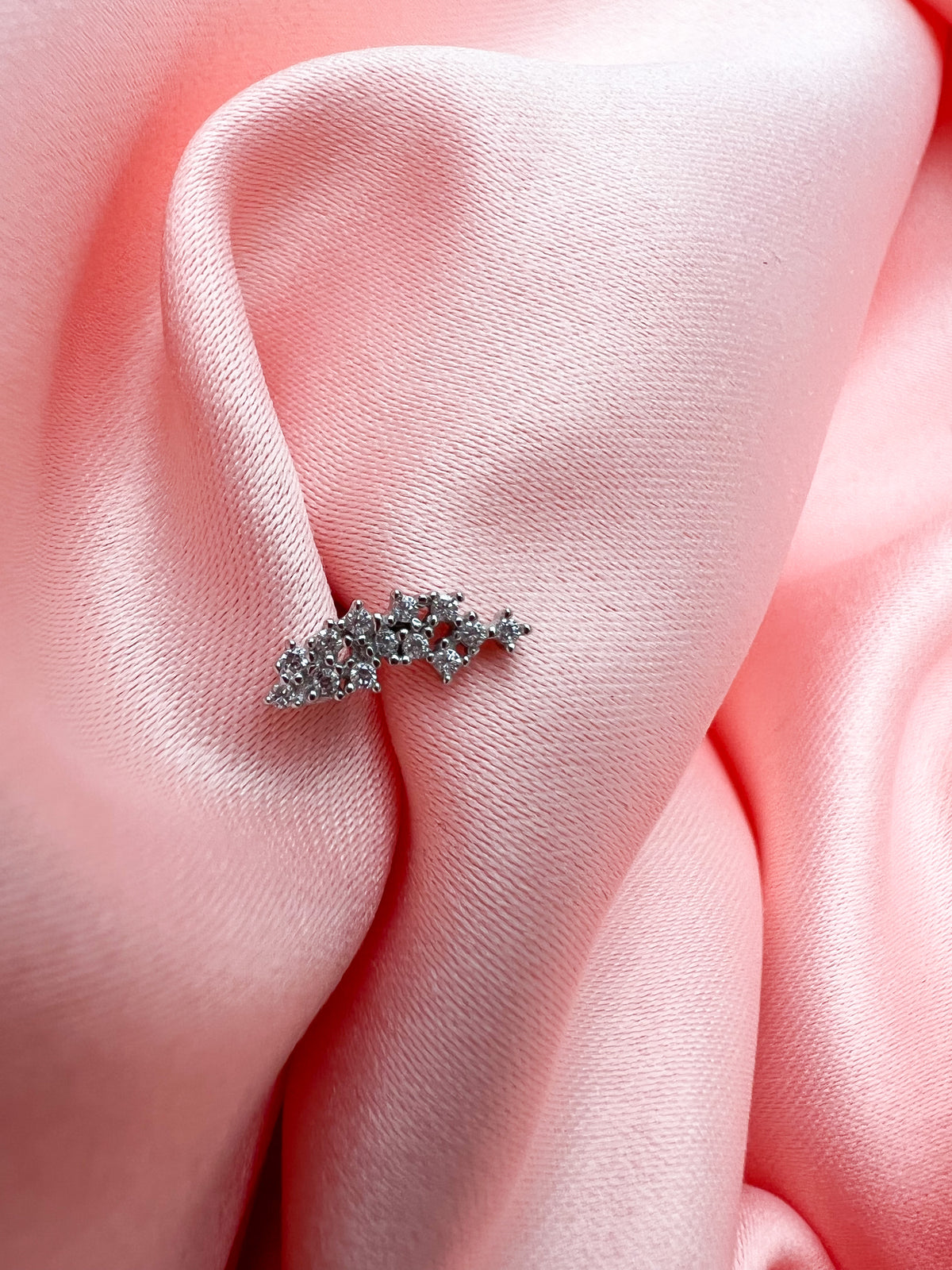 Piercing 13 Strass – Argent 925