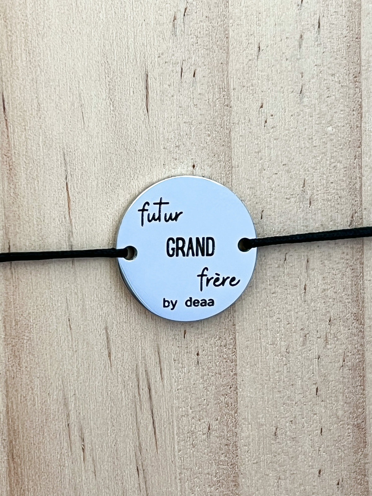 Futur Grand Frère – Bracelet Médaillon