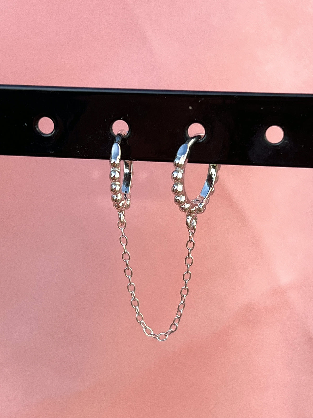 Boucles d'oreilles double à boule