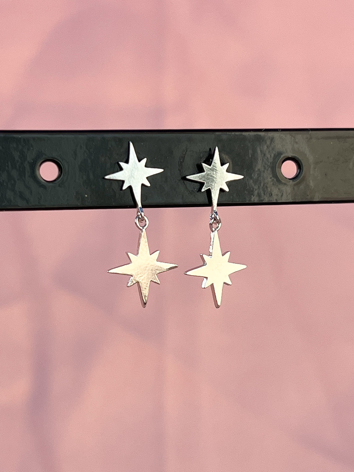 Boucles d'oreilles pendantes étoile