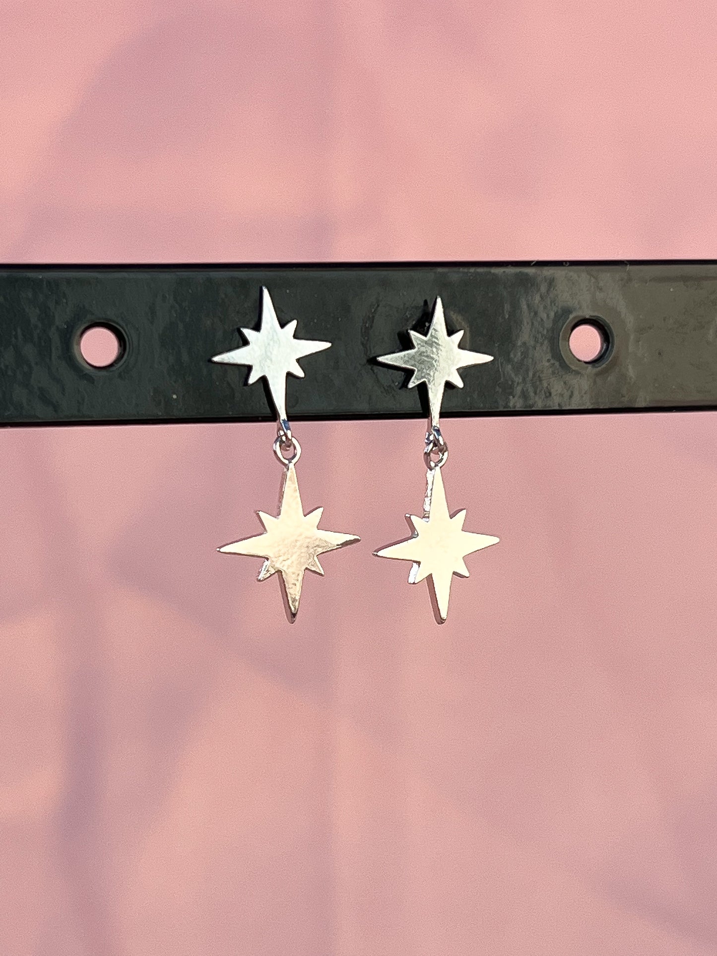 Boucles d'oreilles pendantes étoile