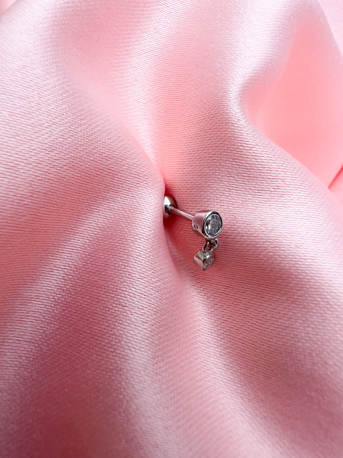 Piercing Deux Strass – Argent 925