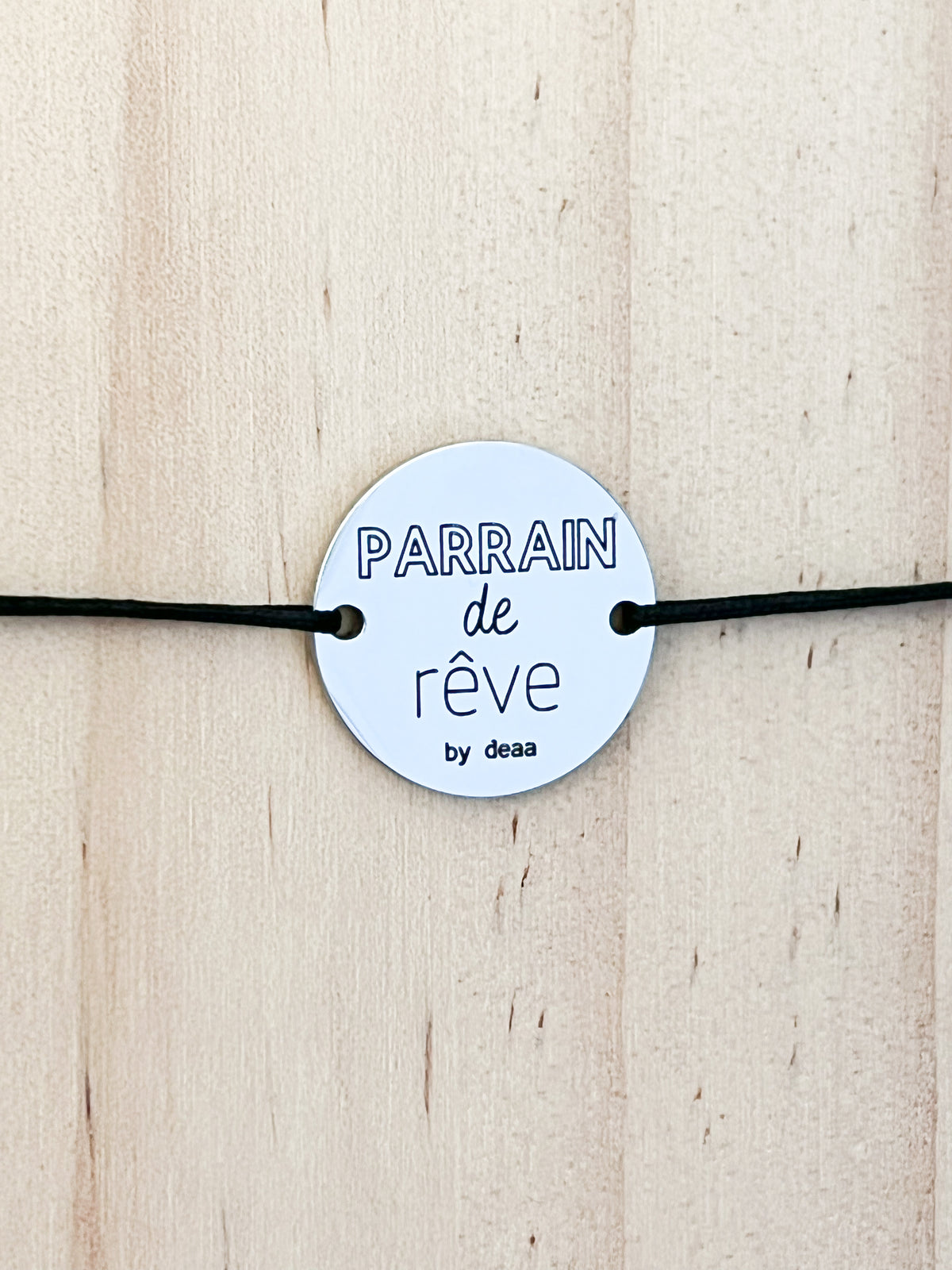 Parrain de Rêve – Bracelet Médaillon