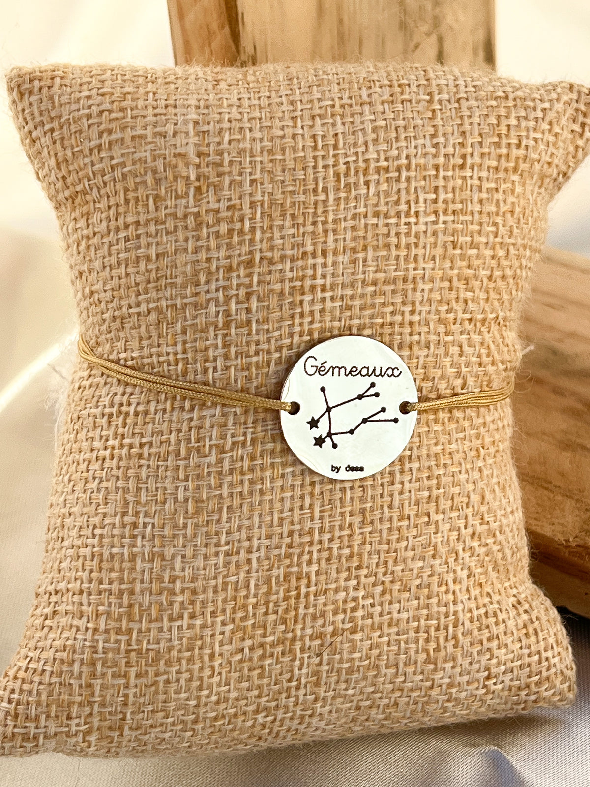 Gémeaux – Bracelet Médaillon Signe Astro